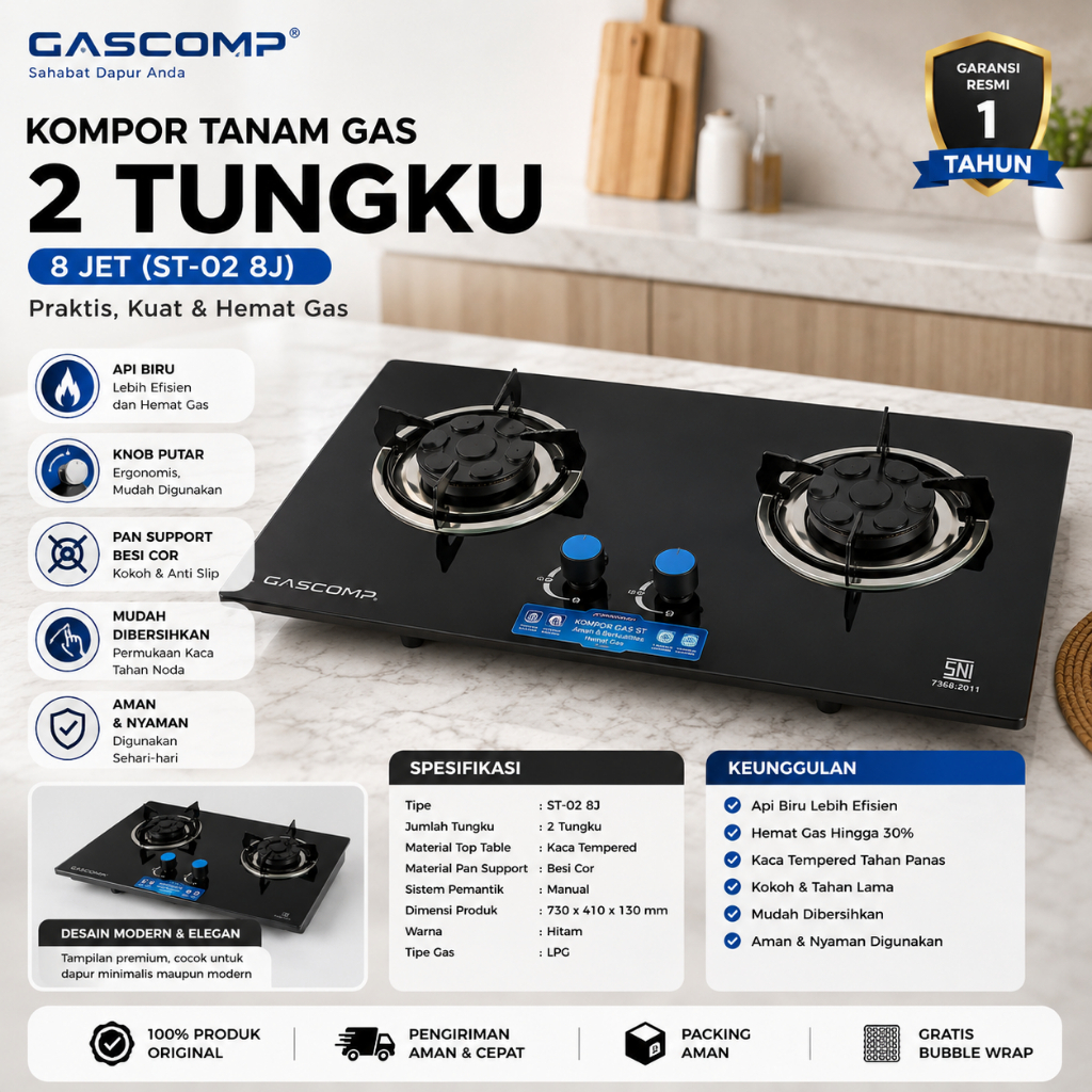 KOMPOR TANAM GASCOMP 2 TUNGKU