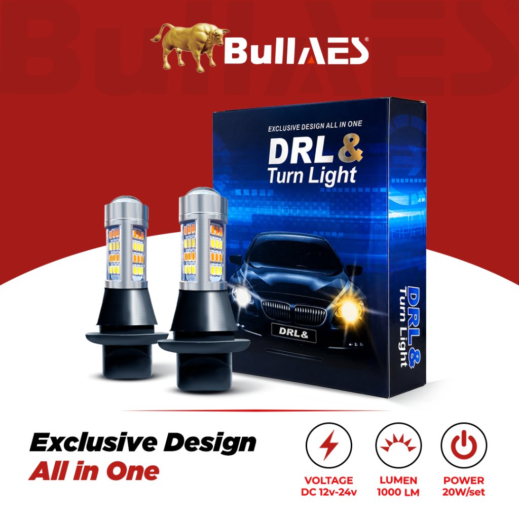 LAMPU LED DRL DAN SEIN SOCKET T20 MOBIL