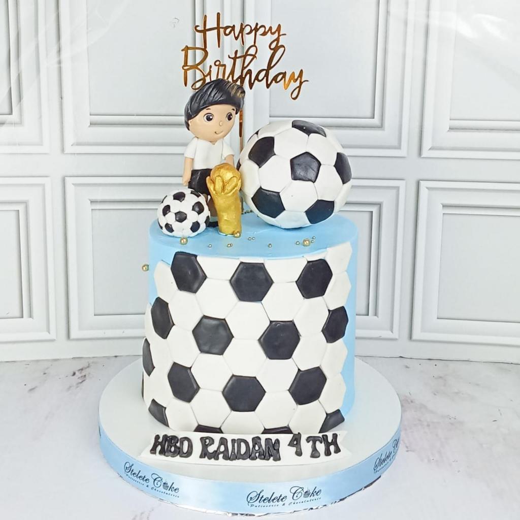 Kue Ulang Tahun/Birthday Cake/Kue Ultah tema Bola/Bola Cake