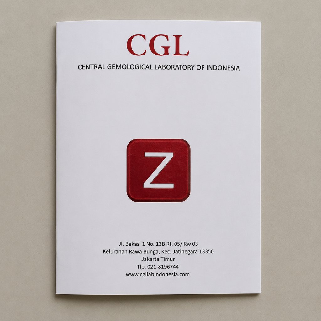 Sertifikat CGL Gemstone – Central Gemological Laboratory of Indonesia (Kode Z)