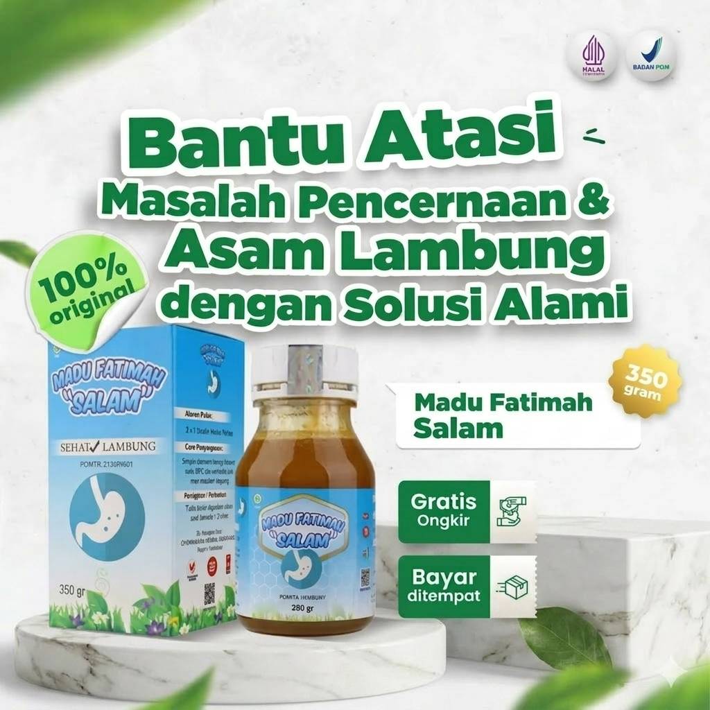 Madu Maag Kronis / Madu Fatimah Salam / Madu Sehat Lambung / Obat Maag Kronis