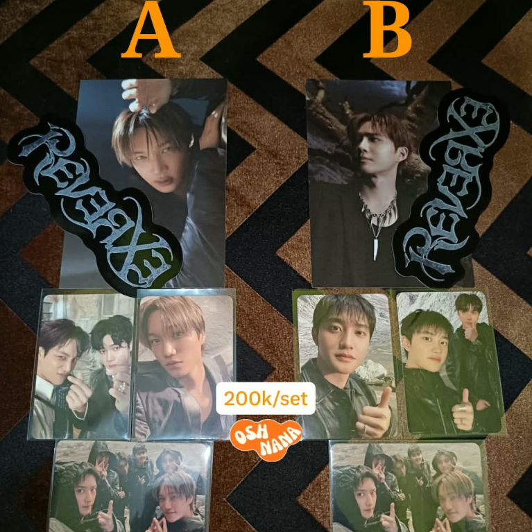 POSTCARD PHOTOCARD SET ALBUM PHOTOBOOK EXO REVERXE INC. PC UNIT EXCLUSIVE & PC GRUP | REVERSE VER.
