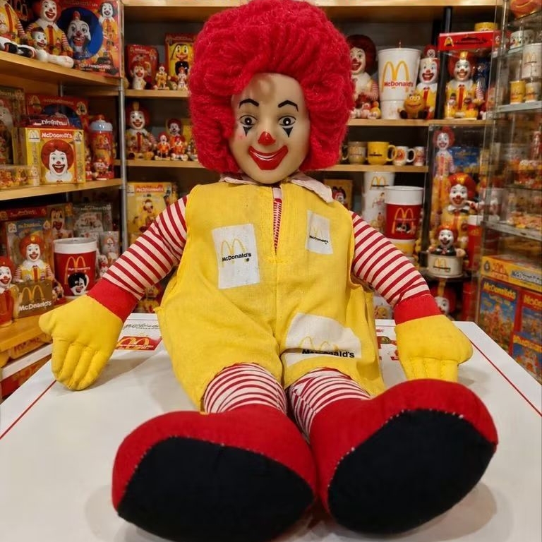 Boneka Ronald McDonald Original Vintage Koleksi Langka