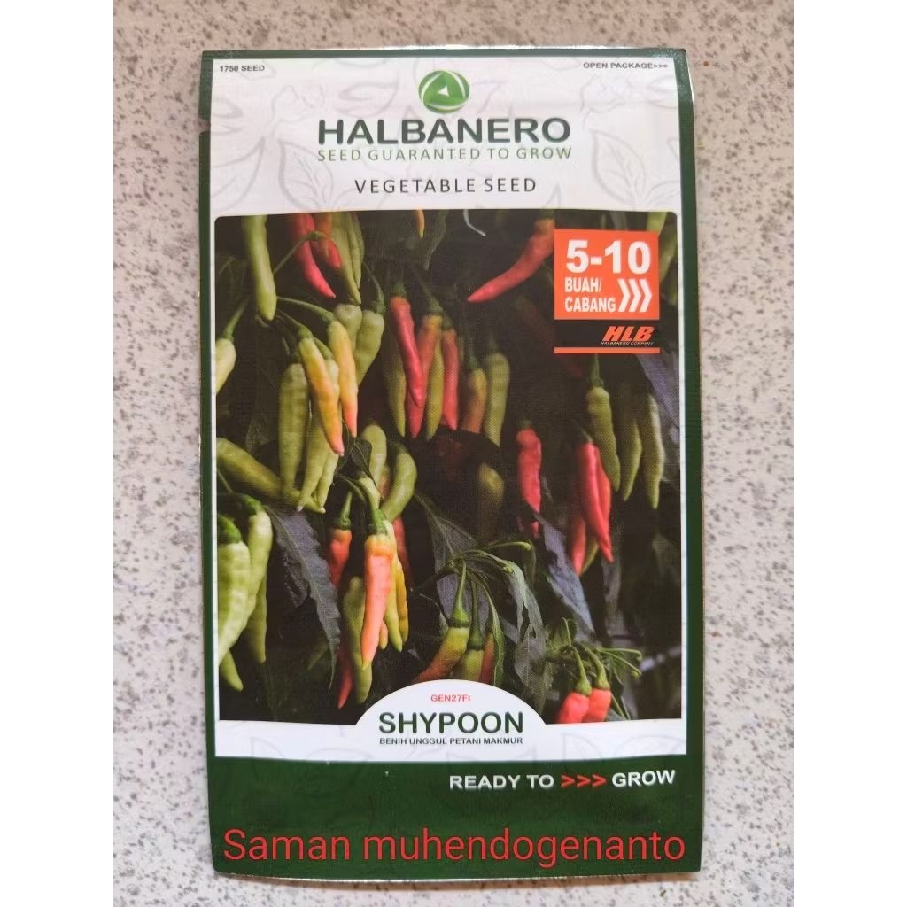 Benih Cabe Rawit SHYPOON 10 gram Halbanero - Bibit Cabai Rawit SHYPOON