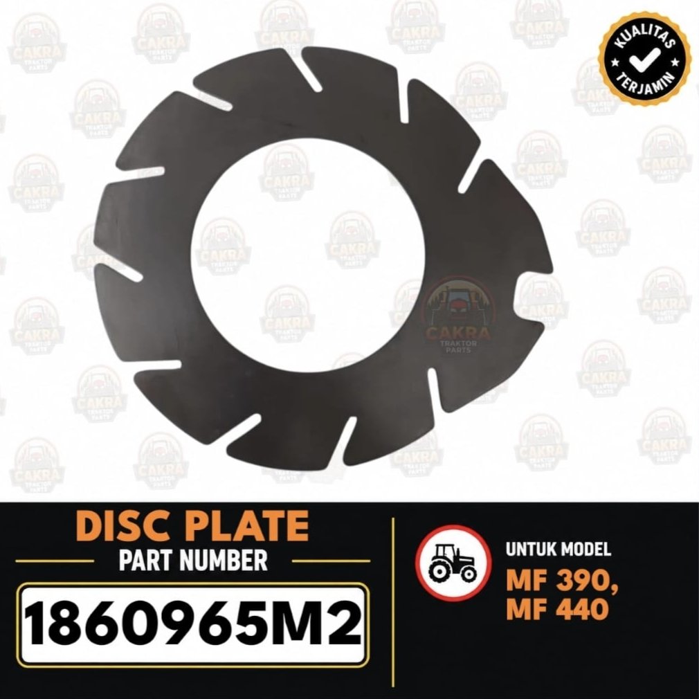 1860965M2 DISC PLATE MF390. MF440