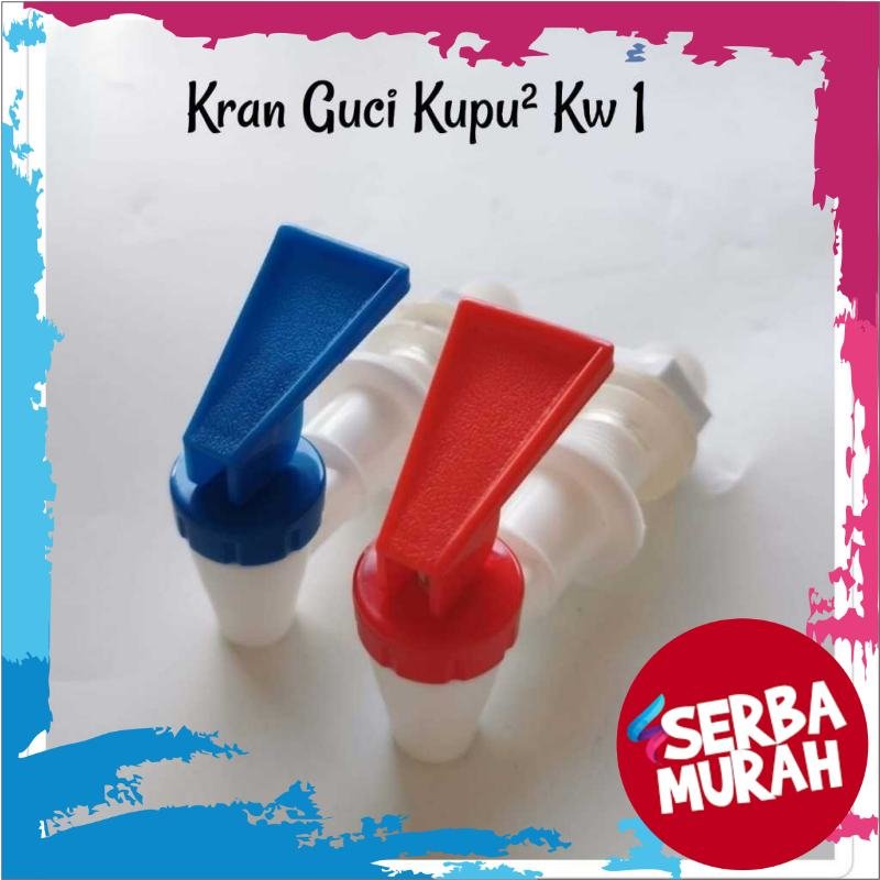 Kran Guci Galon Kupu-Kupu Merah Biru KW 1 per Pcs