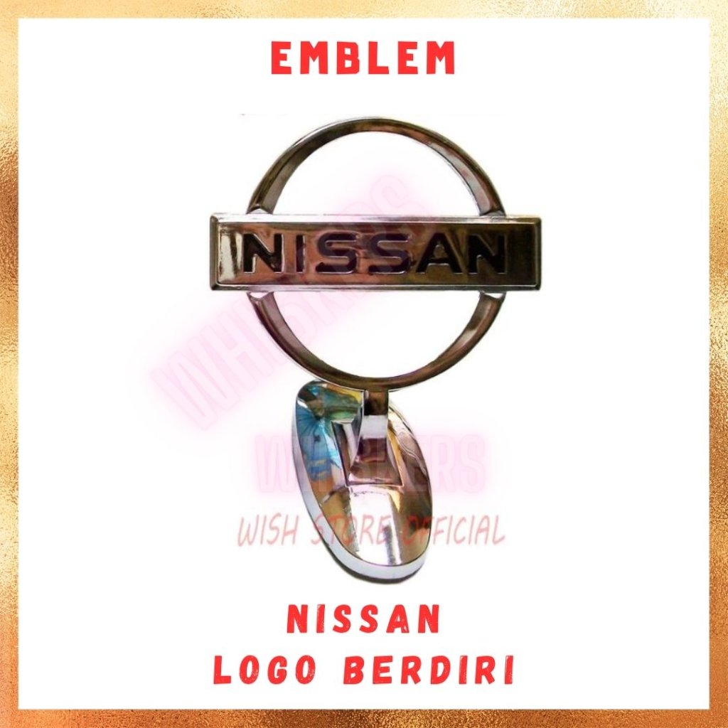 [PCS] Emblem / Car Logo / Lambang Berdiri Nissan Kap Mesin MOBIL Berdiri