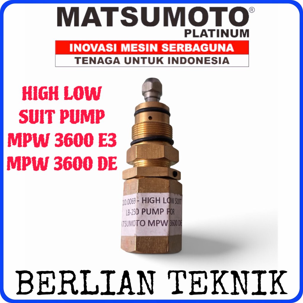High Low Suit Pump Sprayer High Pressure Jet Cleaner Matsumoto MPW 3600 DE / MPW 3600 E3