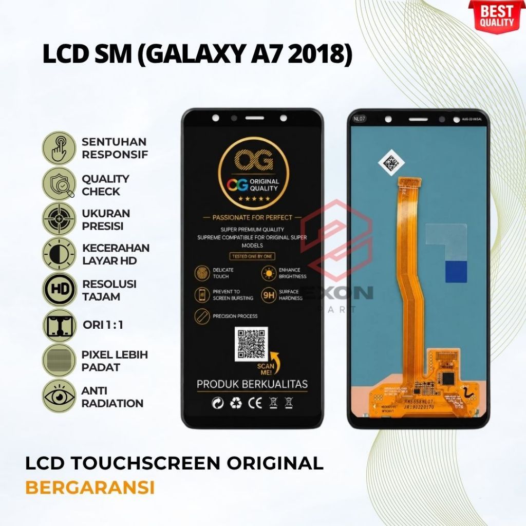 LCD TOUCHSCREEN SAMSUNG A7 2018 A750 ORIGINAL
