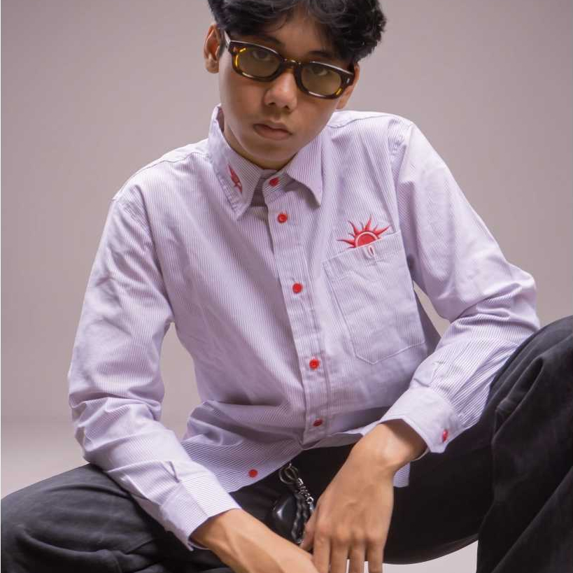 NEIGHBORMIND - Kemeja Boxy Fit Lengan Panjang Striped "7DS: LUST" - Streetwear Shirt