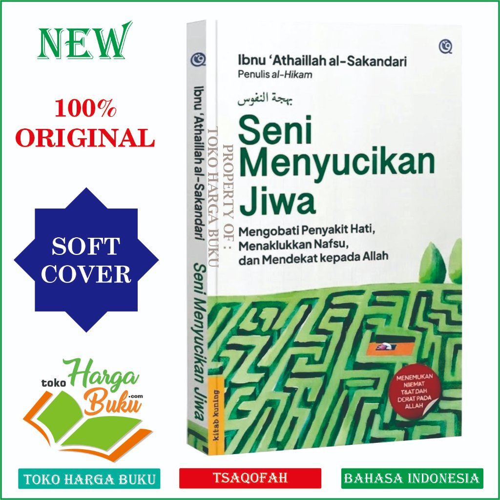 Foto Buku Seni Menyucikan Jiwa Ibnu Athaillah Al-Sakandari Tazkiyatun Nafs Obat Penyakit Hati - QAF Media