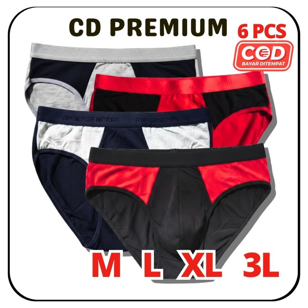 1/2 Lusin cd pria mrek Fema/Chuan Keao GROSIR