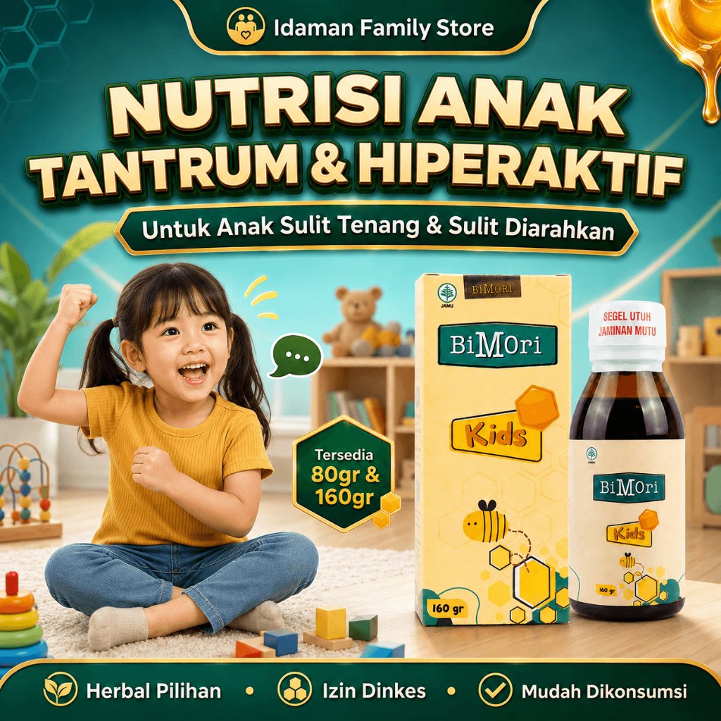 Bimori Kids Nutrisi Anak Hiperaktif & Tantrum | Anak Sulit Tenang, Emosi Meledak & Sulit Diarahkan