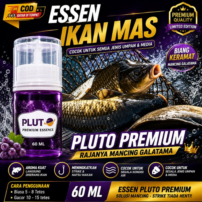 PLUTO PREMIUM Essen Ikan Mas Sultan Indukan Juara Essen Lomba Galatama Babon Dan Harian Terbukti Amp