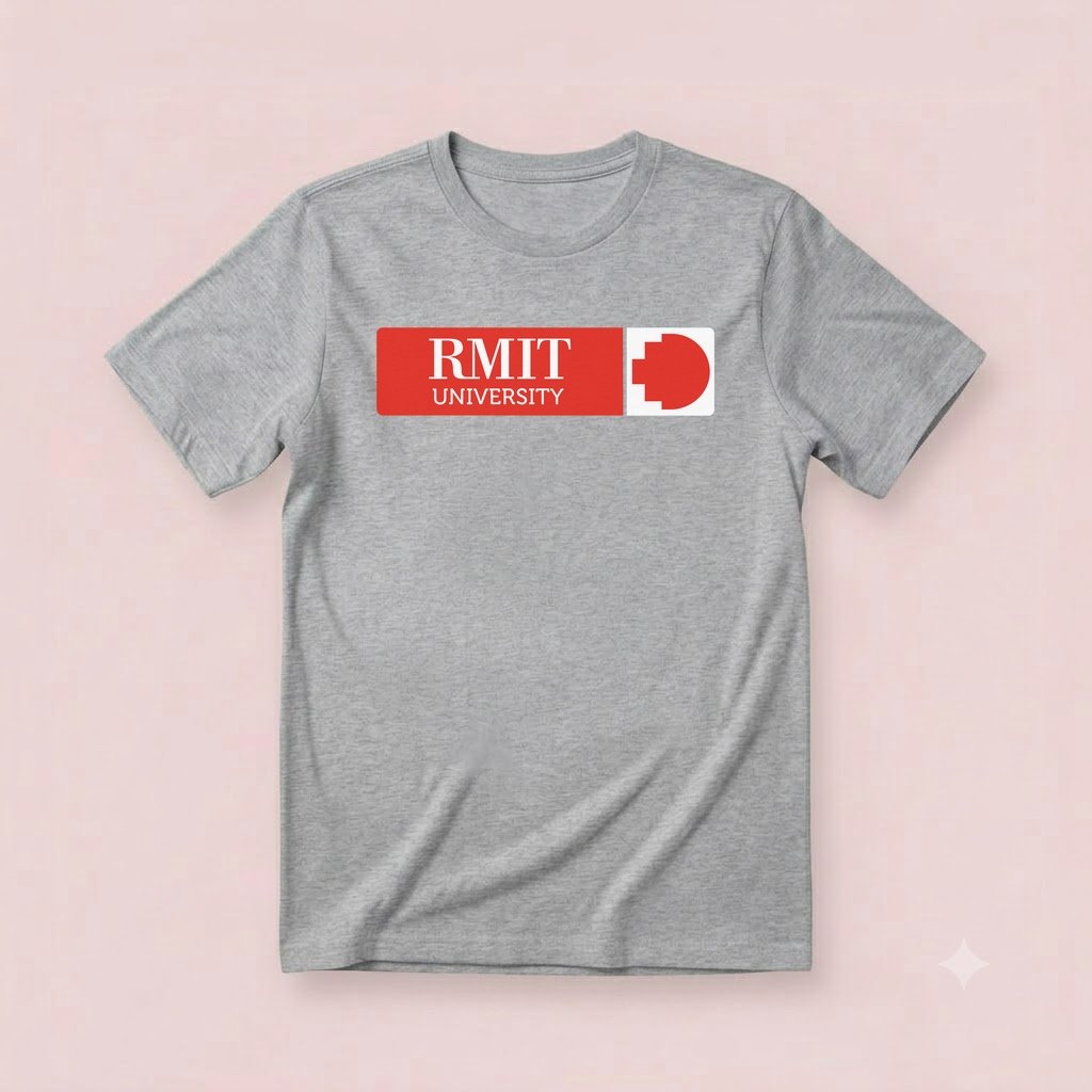 Kaos Baju RMIT University Australia Unisex Cotton Combad t-shirt Distro Clothing