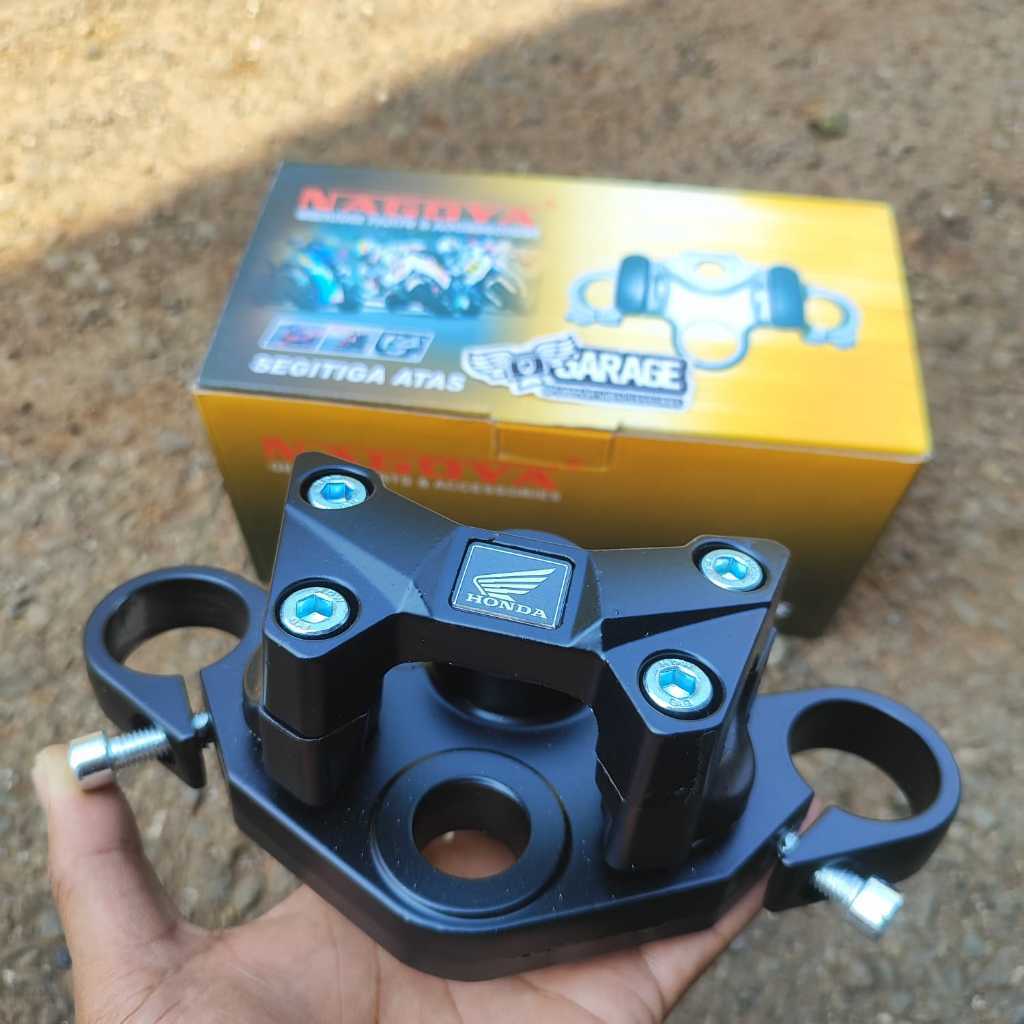 Segitiga Atas Ninja RR HITAM Segi tiga stang stir dudukan stang atas ninja RR As 33 PNP As 31 shock 