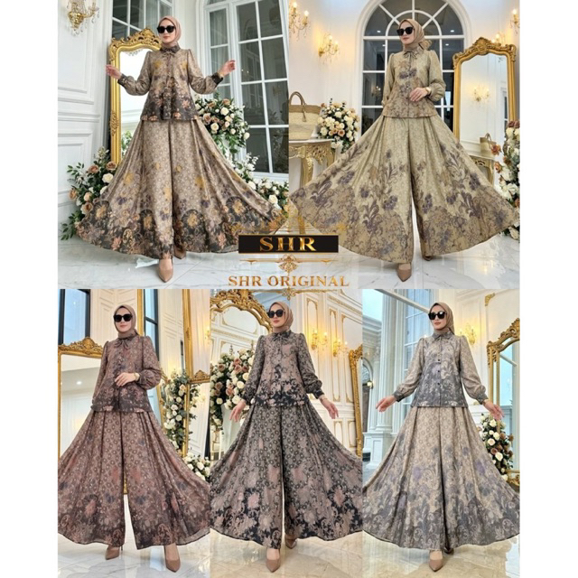 NEW SHR ORI SETCEL KULOT MOTIF BATIK LD 106 PJ CELANA 90 CM ORI SHR 100%
