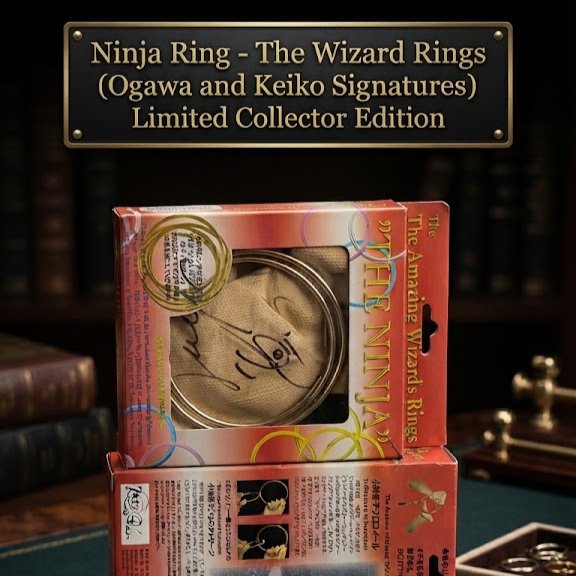 Alat Sulap Kolektor - Ninja Ring Wizard with Original Signature Ogawa and Keiko