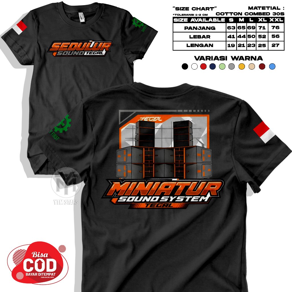 Kaos Pria Dewasa Motif Sedulur Sound Tegal | Kaos Distro Pria Keren Terbaru 2026 | Baju Kaos Unisex 