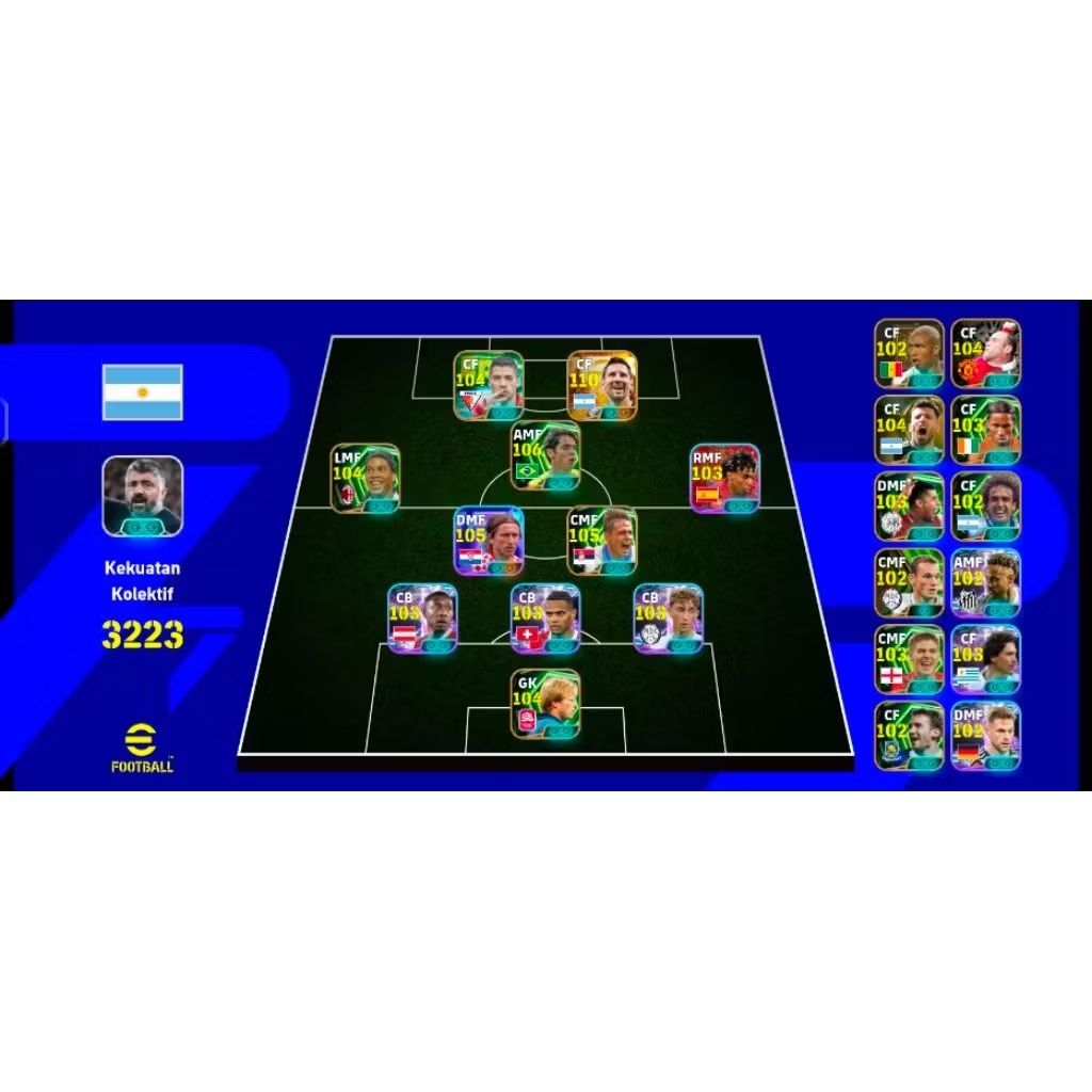 AKUN E FOOTBALL 2026 MESSI TERKUAT FT EPIK KAKA