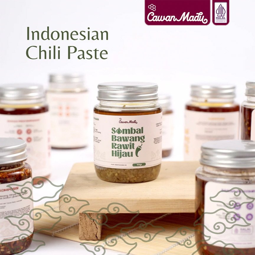 CAWAN MADU - Sambal Bawang Rawit Hijau 170gr