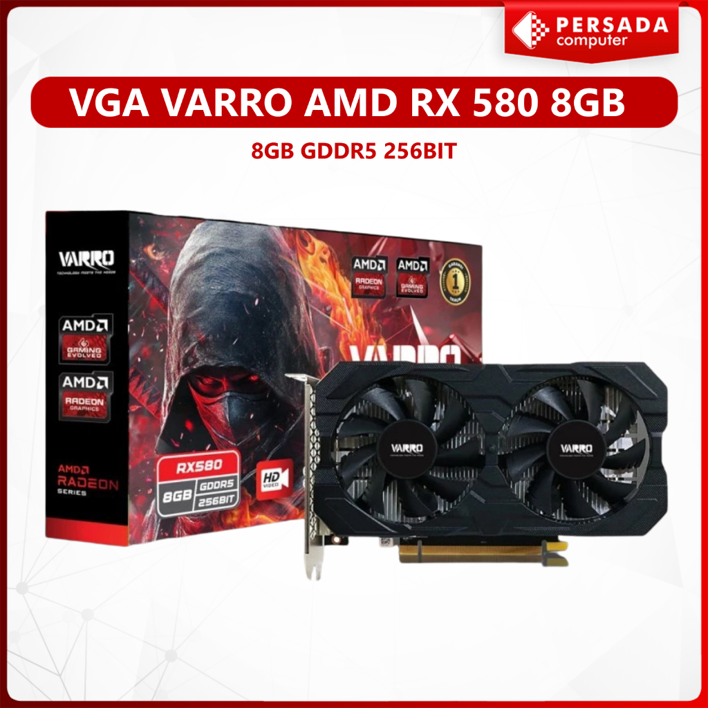 VGA VARRO AMD RX 580 8GB GDDR5 256BIT