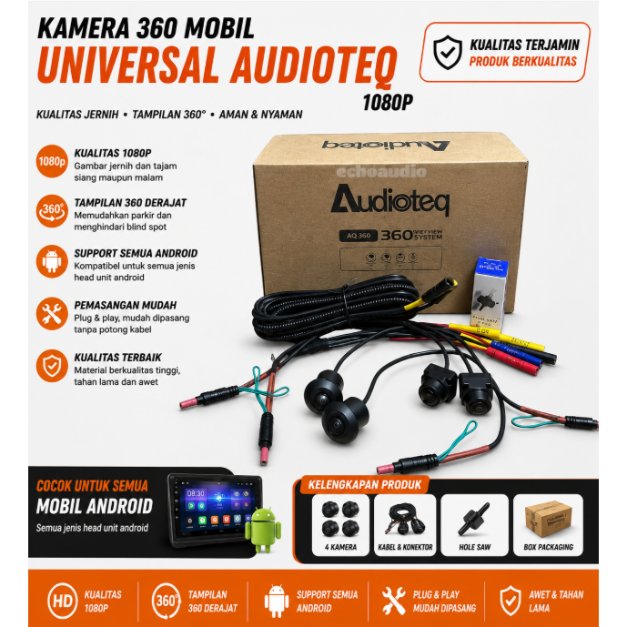 Kamera 360 Mobil Universal Audioteq 1080p