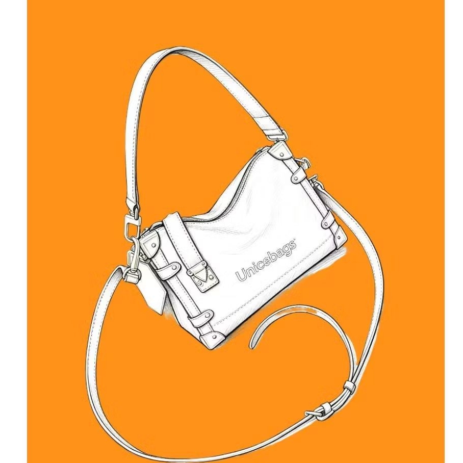UNICEBAGS - New - "Tas Selempang Wanita Model handbag Koper Lock Classic Vintage Kulit Monoggram Mic