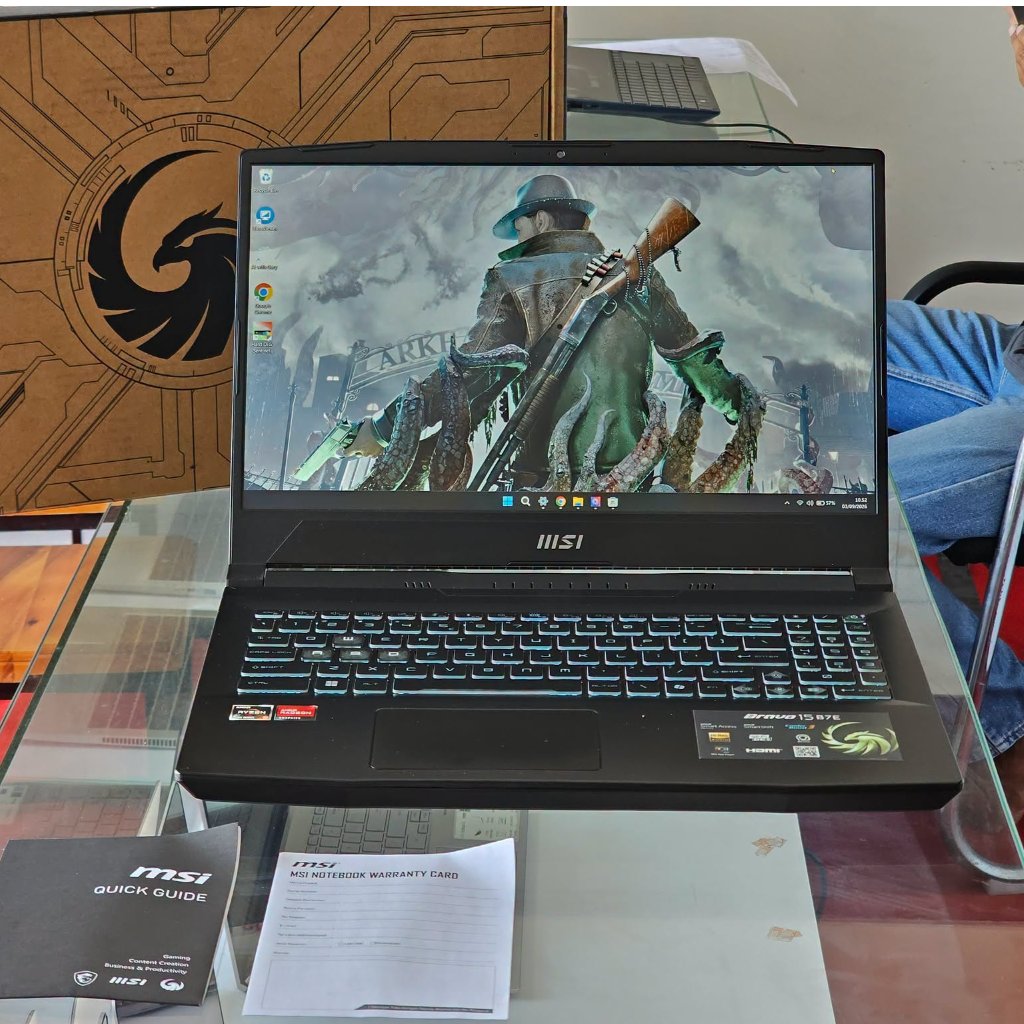 MSI Bravo 15 B7ED AMD Ryzen 5 7000 Series SSD 1 TB AMD Radeon RX 6550 Gaming 144 Hz Mantap Gaming da