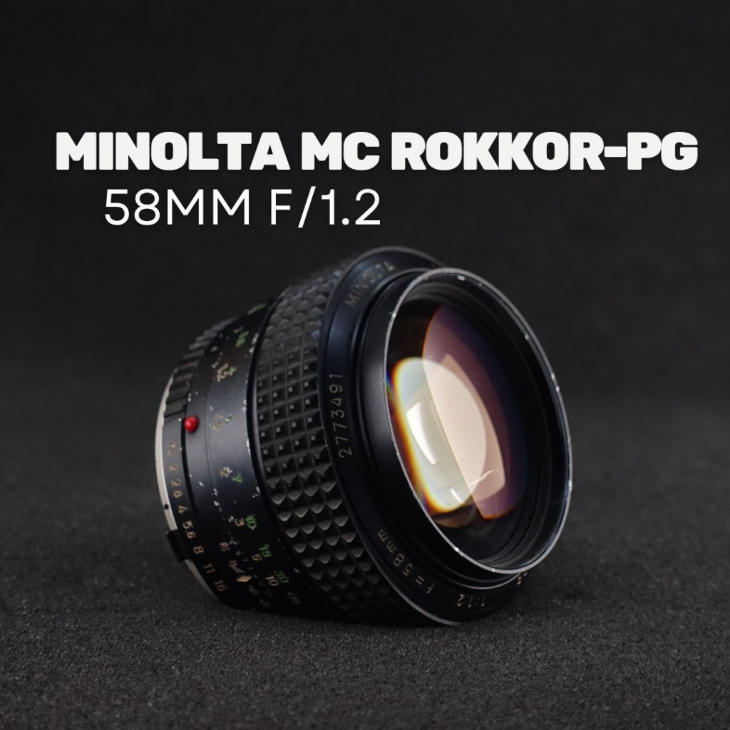 MINOLTA MC ROKKOR-PG 58mm f/1.2 EDITION — LENSA MANUAL LEGENDARIS "HAWK EYE"