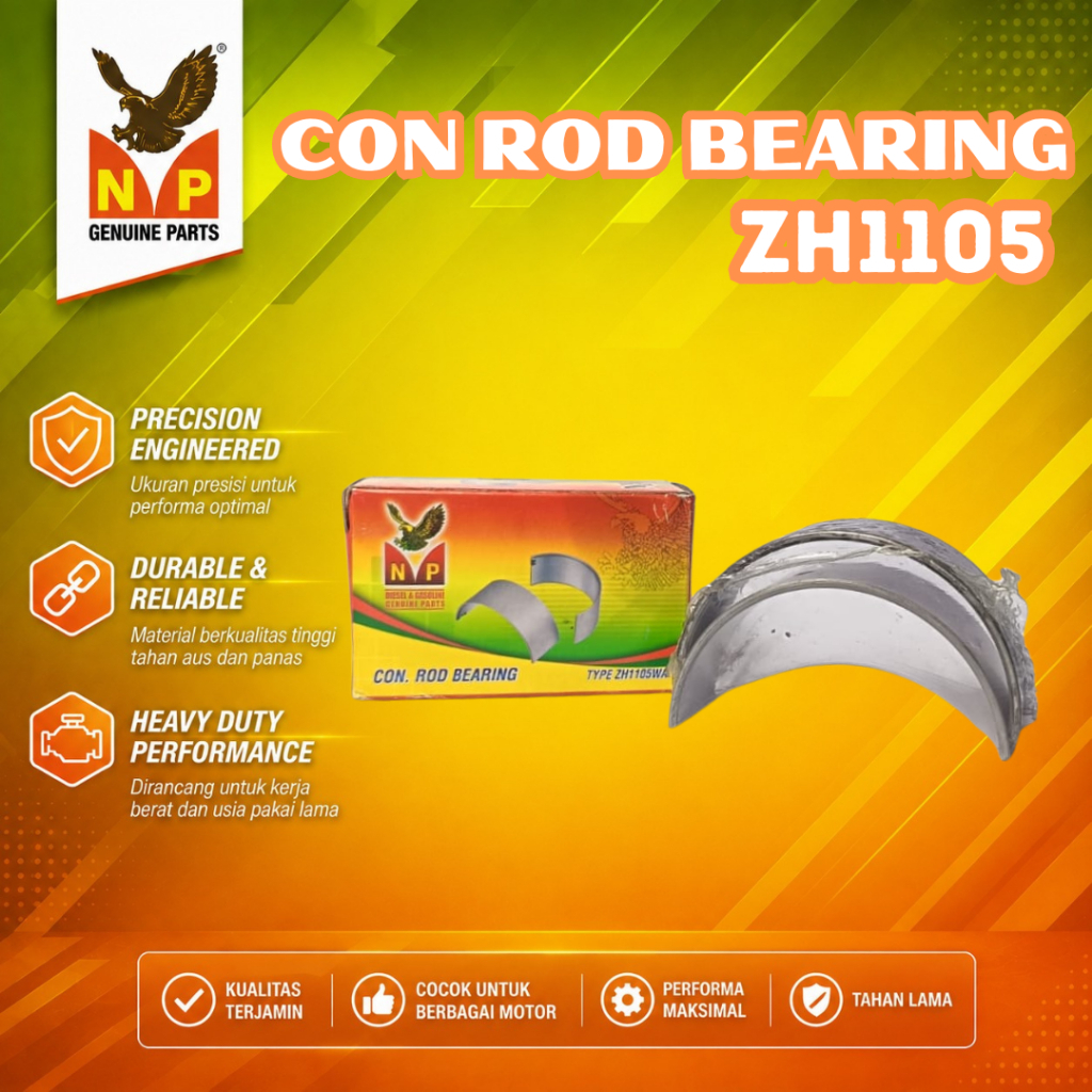 Metal Jalan ZH1105/ZH1115 NYP Genuine Parts / Con Rod Bearing Connecting Rod Mesin Diesel Penggerak 