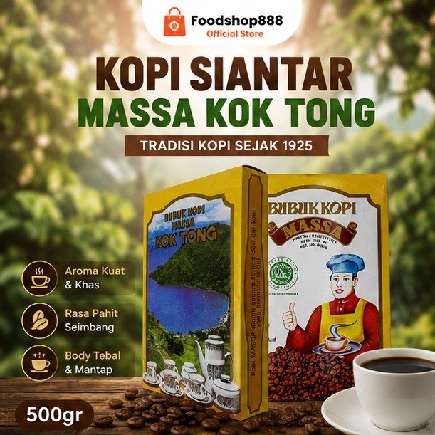 Kopi Siantar Massa Kok Tong / Kopi Kok Tong / Kasar / Halus 500gr