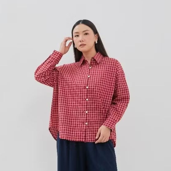 Nymph Pollane kemeja panjang wanita
