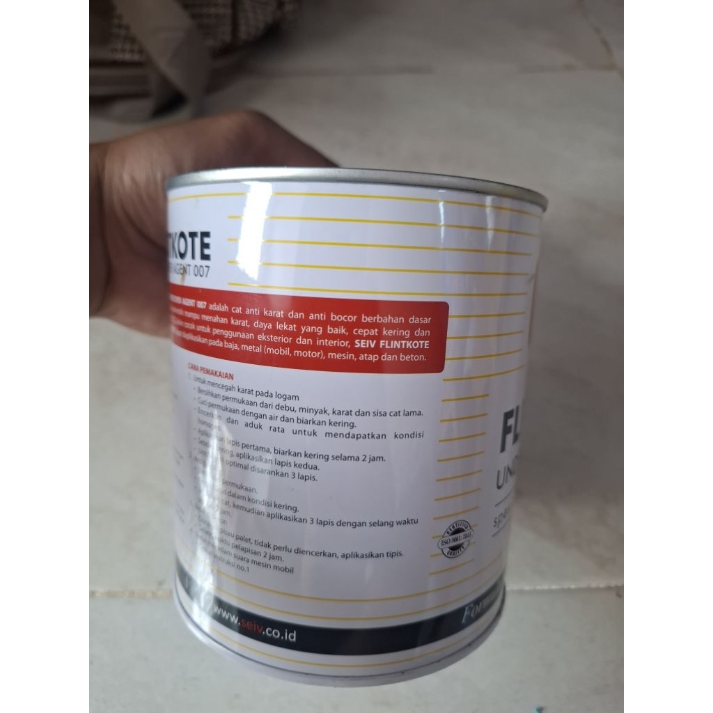 Flintkote Plingkut Cat Besi Anti Karat Pelapis Flinkote Mobil Besi Baja Seng Seiv Plinkote / Flinkot
