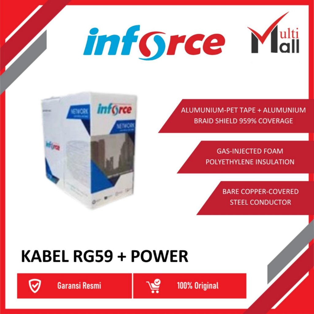 NETWORKING INFORCE KABEL LAN RG59+POWER