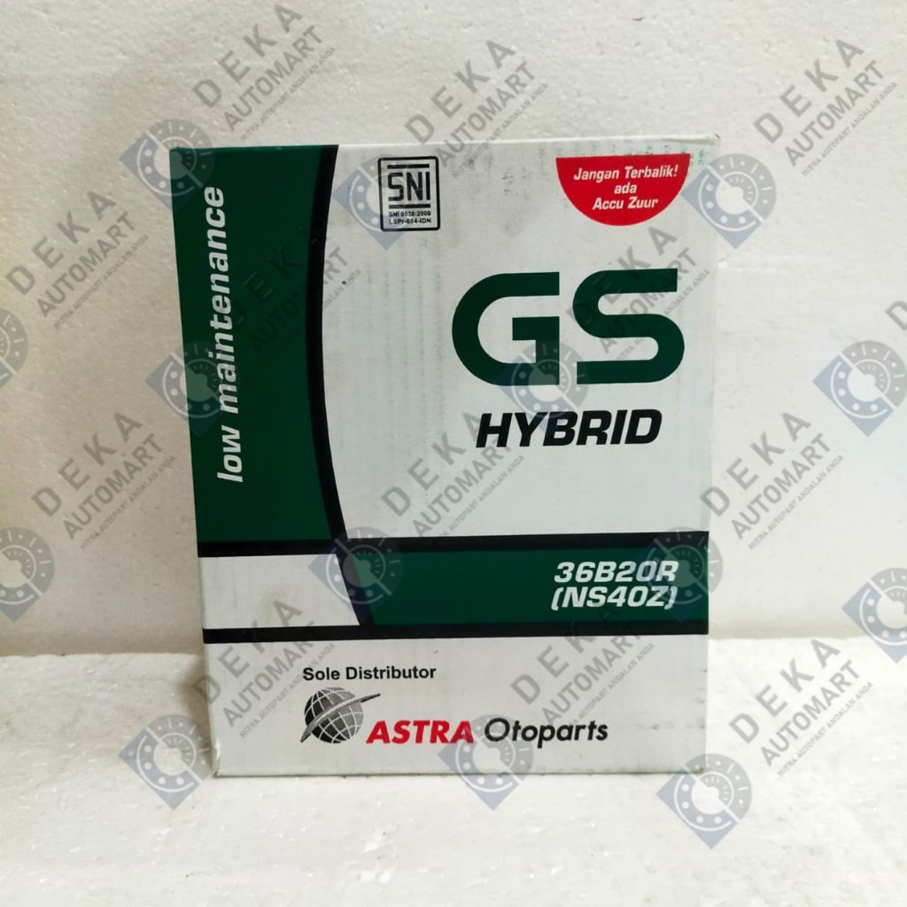 Aki Accu GS Hybrid NS40Z untuk Avanza Xenia Rush Terios APV T120SS dll (4L - 60000 - 9)