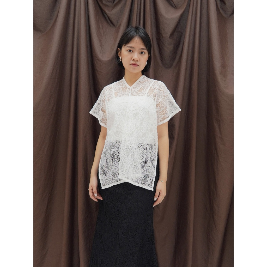 Daybydei - Sera Top | Atasan Brokat Lace