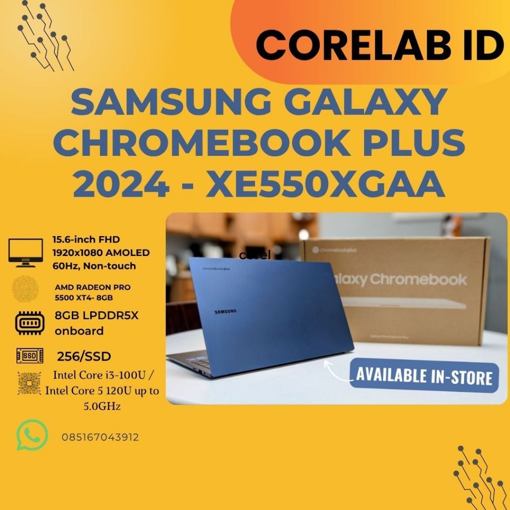 SAMSUNG GALAXY CHROMEBOOK PLUS 2024 - XE550XGAA