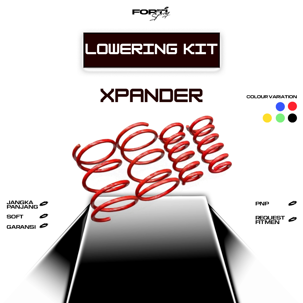Per Ceper Mobil / Lowering Kit [PNP] XPANDER Depan&Belakang / Per Ceper Custom Nyaman&Empuk