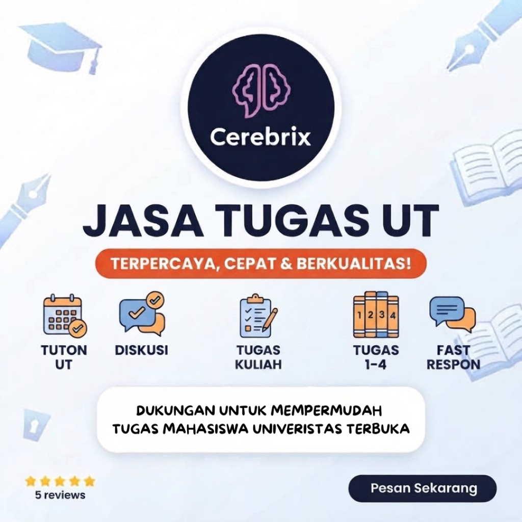 Jasa Tugas UT CEREBRIX x ELEVENEDU