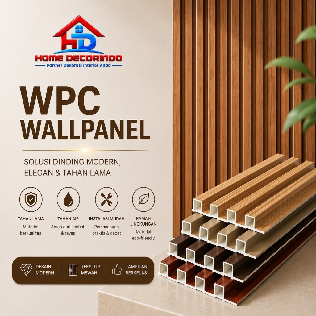 WallPanel  / Wall Panel Dinding WPC Motif Kayu panel dinding kamar tidur / Panel TV