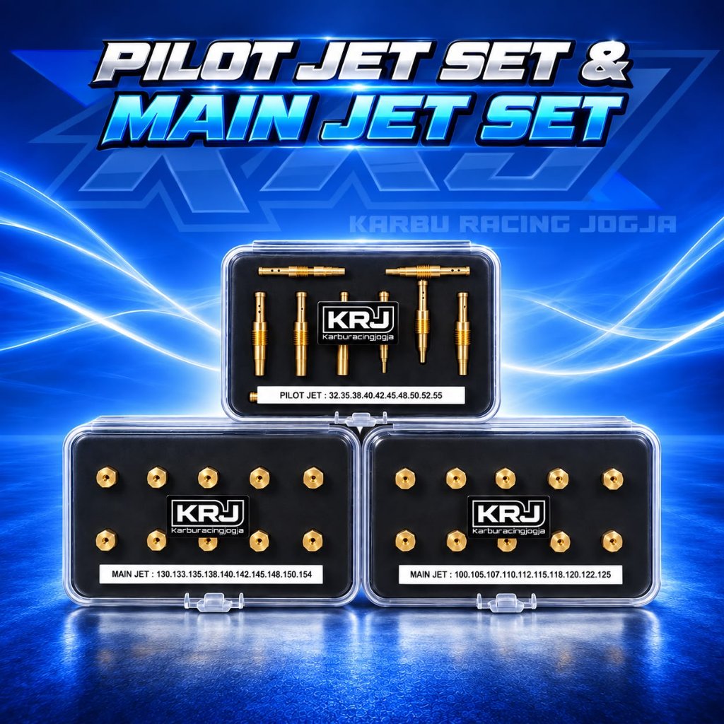 MIX SET MAIN JET dan PILOT JET KARBURATOR PWK KRJ SUDCO UMA KX CPO KTC KOSO KAWAHARA BRT || MJ DAN P