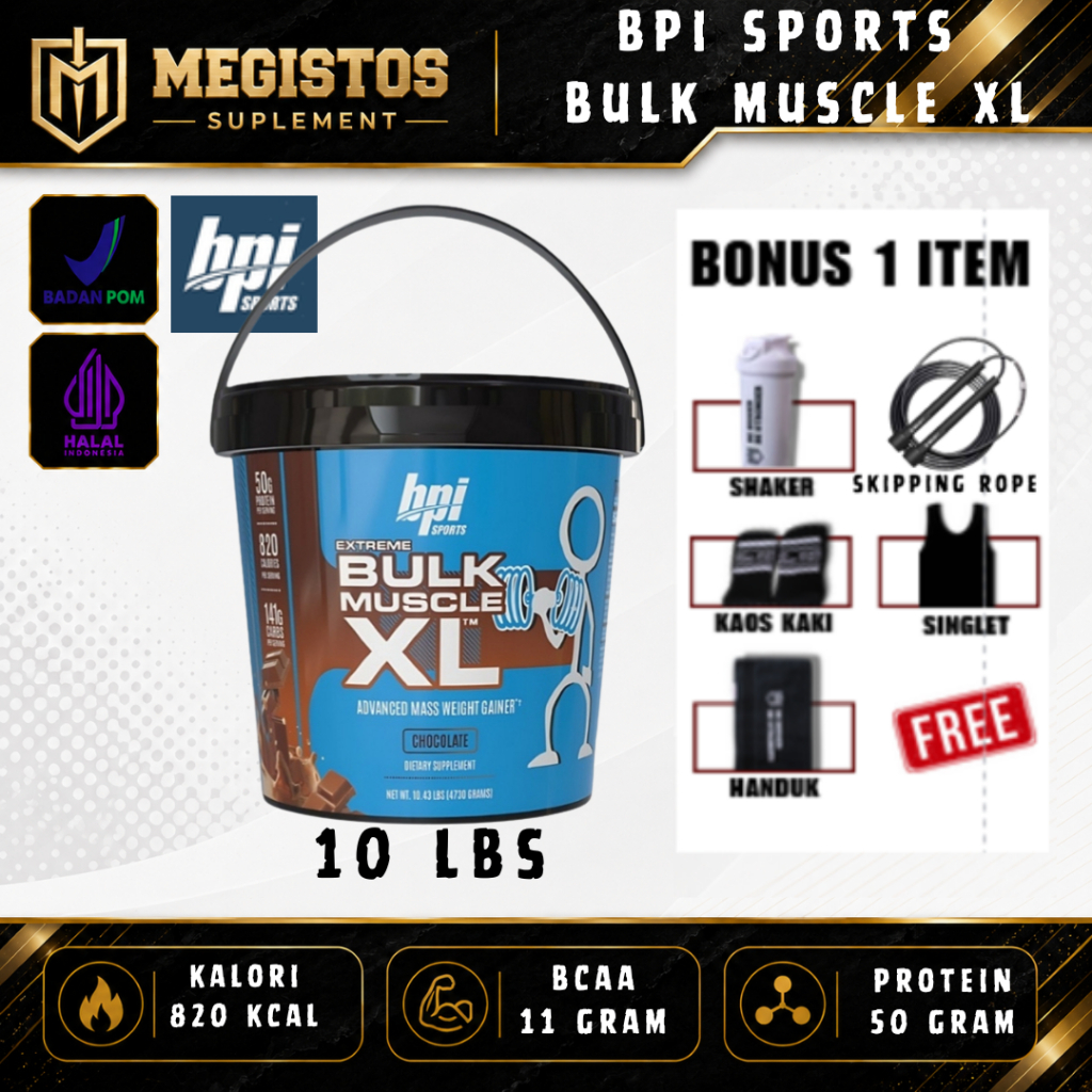 Bpi Sports Bulk Muscle XL 10 Lb Weight Mass Gainer BPI BULK