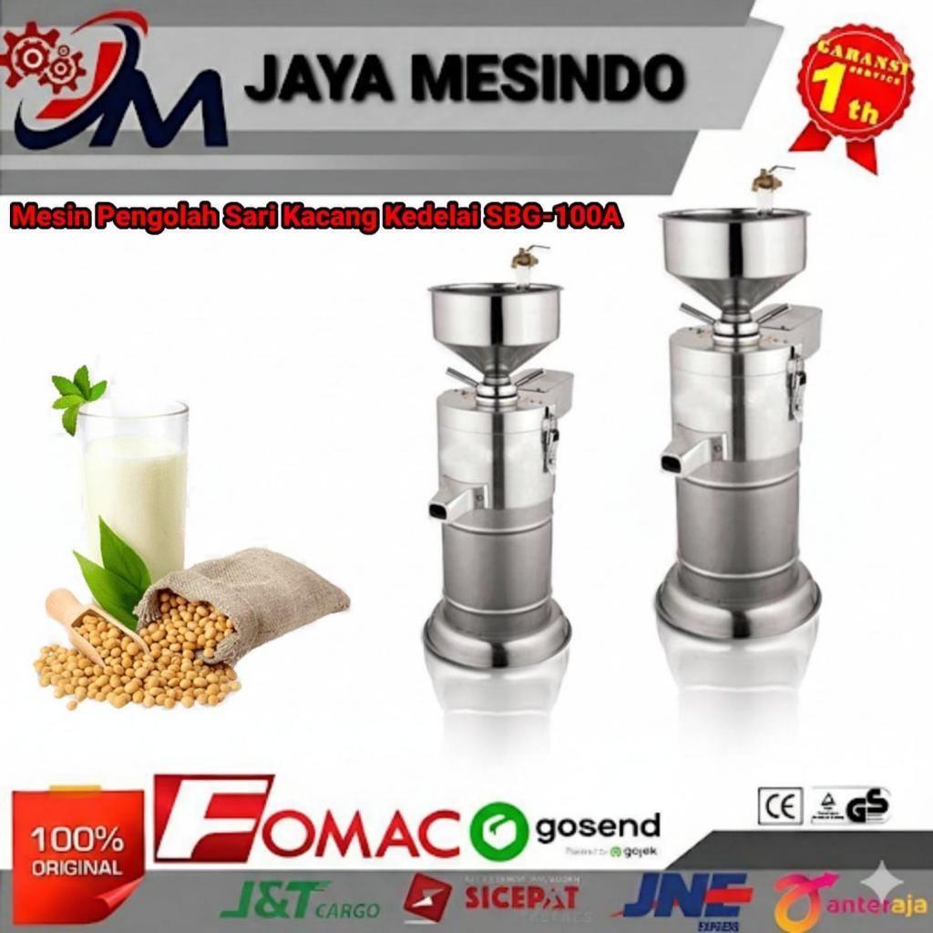 Mesin giling kacang kedelai soya bean grinder SBG-100A Fomac