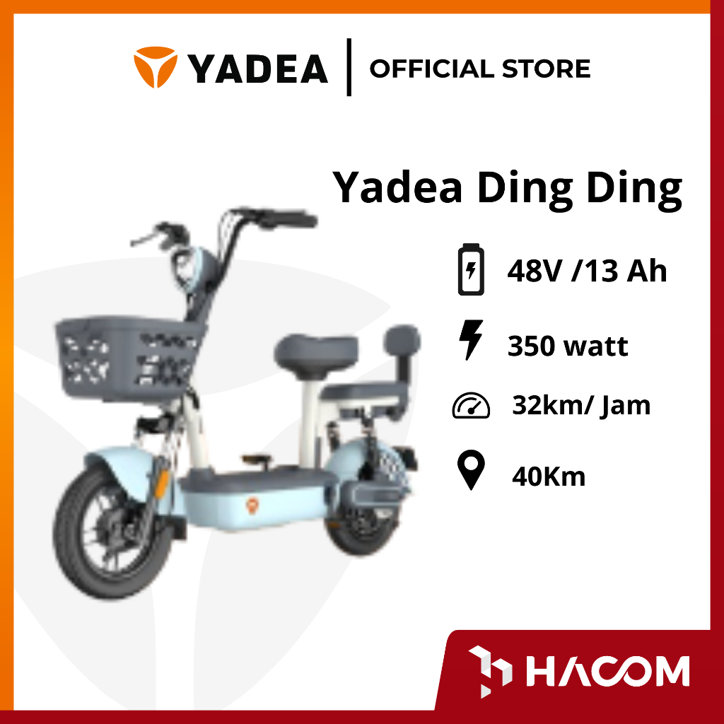 YADEA-Sepeda Listrik Yadea Ding-Ding Garansi Resmi Yadea 2 Tahun