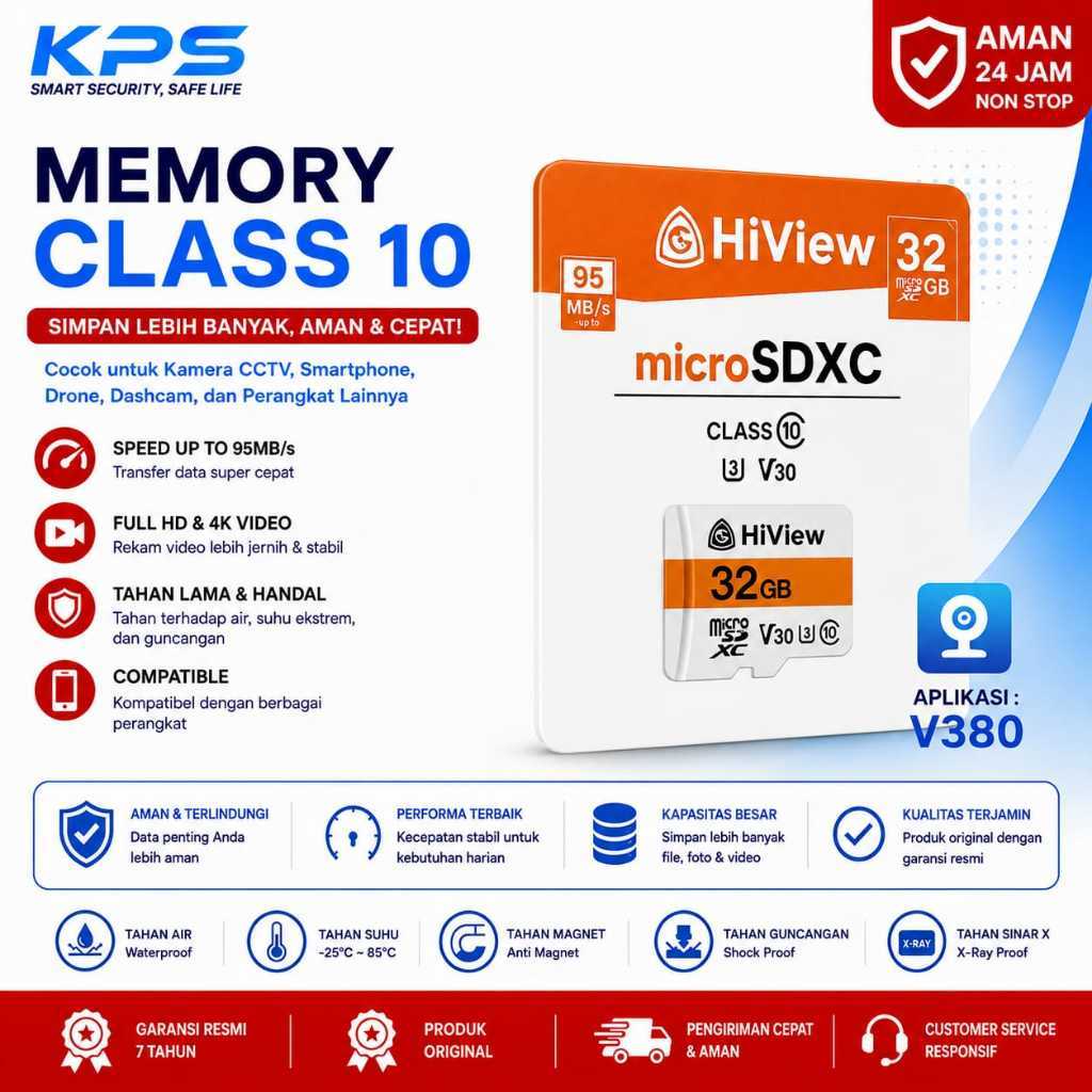 MEMORY CARD CLASS 10 32 GB , 64 GB , 128 GB ORIGINAL UNTUK CCTV V380 DAN HP