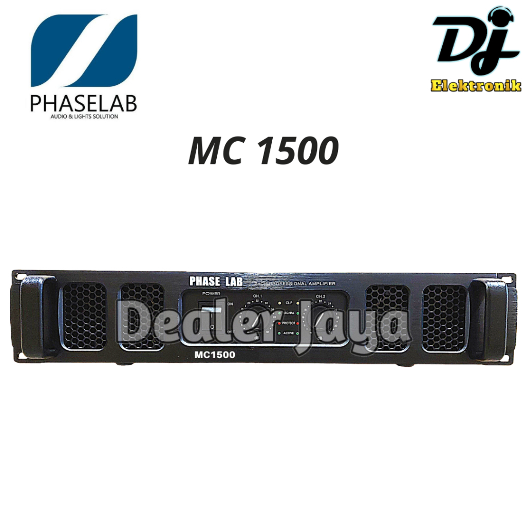 Power Ampli Phase Lab / Phaselab MC1500 / MC 1500 - 2 channel