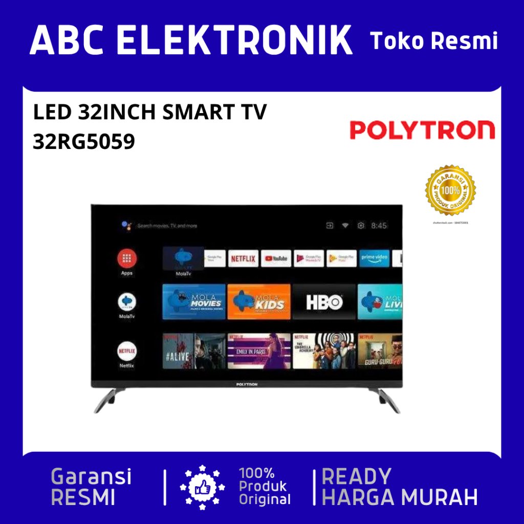 Polytron Smart TV Google PLD32RG5059 32 Inch / POLYTRON Smart Cinemax GoogleTV 32 inch PLD 32RG5059 