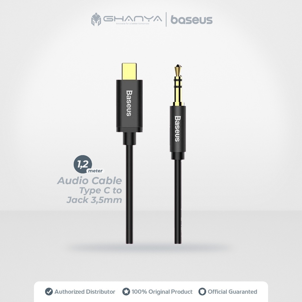 Baseus Original M01 Yiven Type C Male to 3.5MM Male Kabel Jack Audio Converter Cable Tipe C Ori Adap