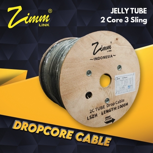 ZIMMLINK FO Kabel 2 Core 3 Seling Jelly Tube